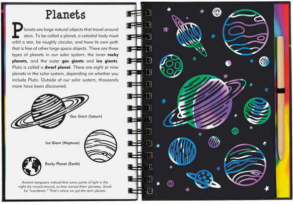 Outer Space Scratch and Sketch