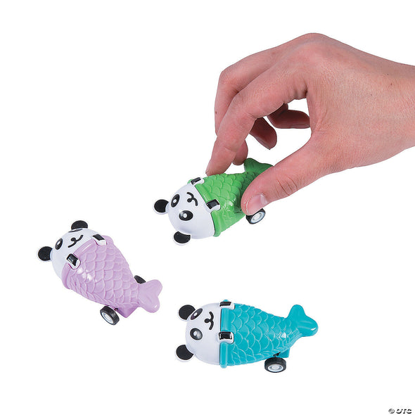 Mermaid Panda Pull-Back Toys