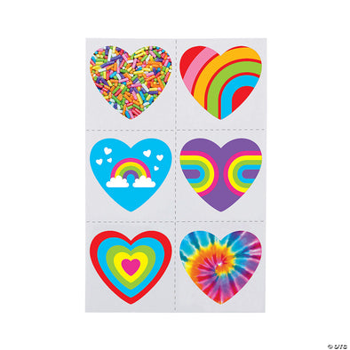 Rainbow Heart Tattoos