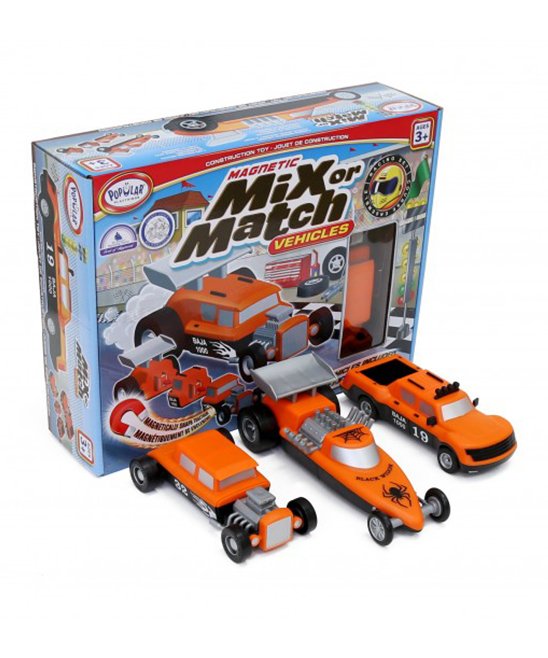 Mix-or-Match Orange Vehicles Race